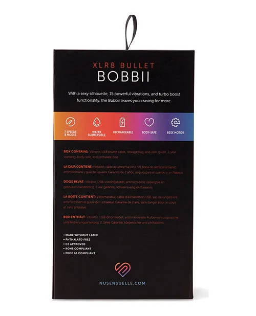 Novel Creations Usa INC Vibrators | Sensuelle Bobbii Flexible Vibrator Xlr8 Turbo Boost
