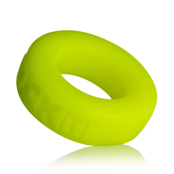 Oxballs Cock T Small Comfort Cockring by Atomic Jock Acid Yellow Dildos