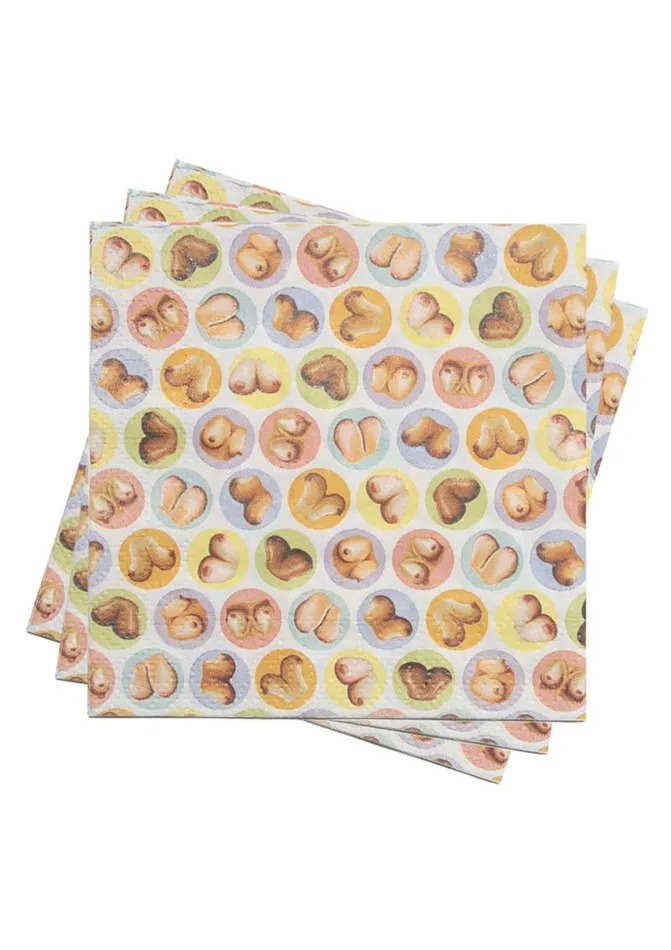 Candyprints Party Vibrators Candyprints Dirty Napkins Boob