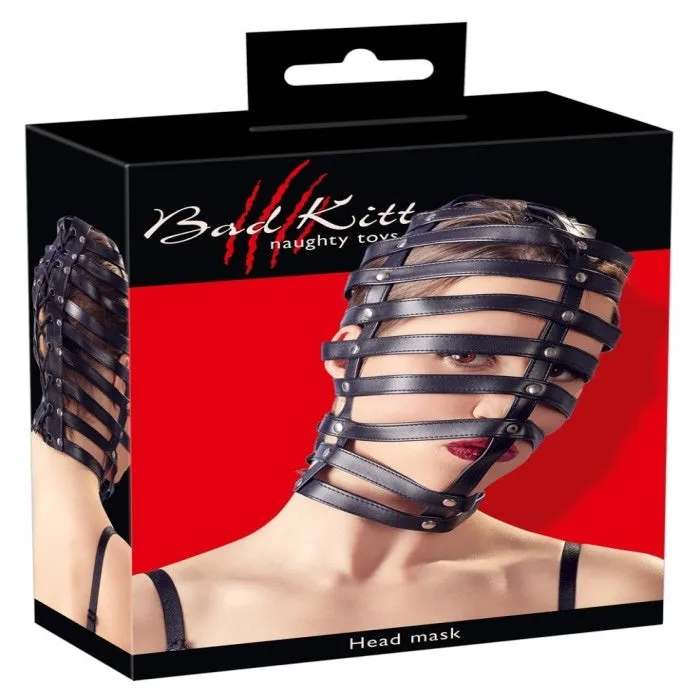 Bad Kitty Head Cage Black GRO Male Sex Toys