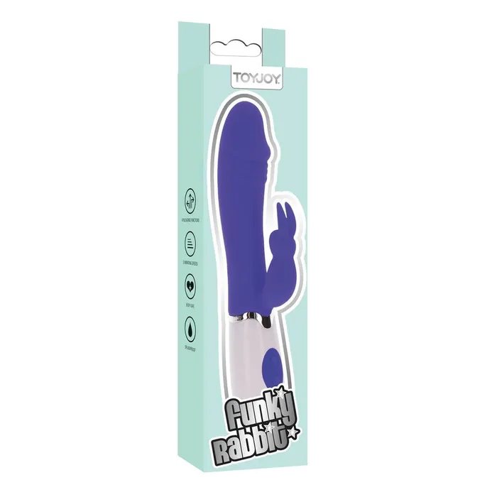 Vibrators ToyJoy ToyJoy Funky Rabbit Vibrator Purple Vibrators ToyJoy ToyJoy Funky Rabbit Vibrator Purple
