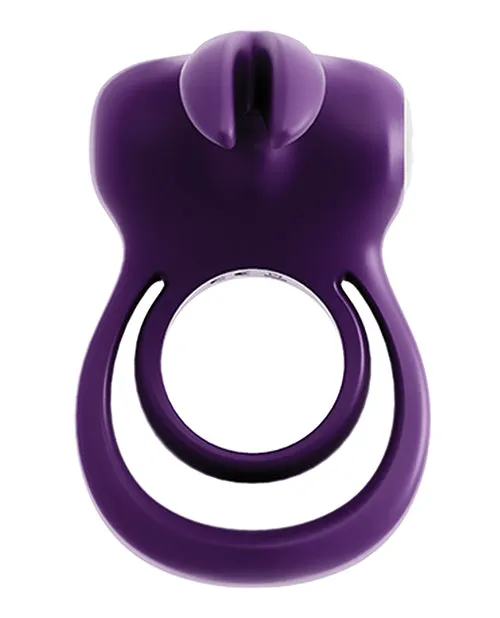Vibrators Vedo Thunder Bunny Dual Ring Rechargeable Perfectly Purple Vedo