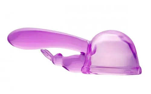 XR Brands Wand Essentials Vibrators Original Rabbit Dual Stimulation Wand Attachment Purple WeAb935 XR Brands Wand Essentials Vibrators Original Rabbit Dual Stimulation Wand Attachment Purple WeAb935
