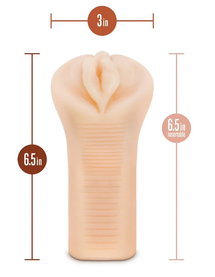M Elite Soft and Wet Veronika Beige Blush Novelties Male Sex Toys M Elite Soft and Wet Veronika Beige Blush Novelties Male Sex Toys