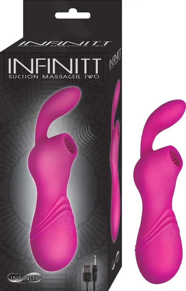 Nasstoys Vibrators Infinitt Suction Massager Two Pink