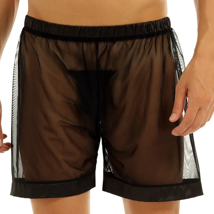 Vibrators Javaughn69ways Seethrough Loose Lounge Boxer Shorts Vibrators Javaughn69ways Seethrough Loose Lounge Boxer Shorts