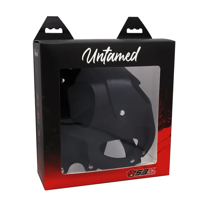 Vibrators 53X UNTAMED BLACK ADJUSTABLE RABBIT MASK