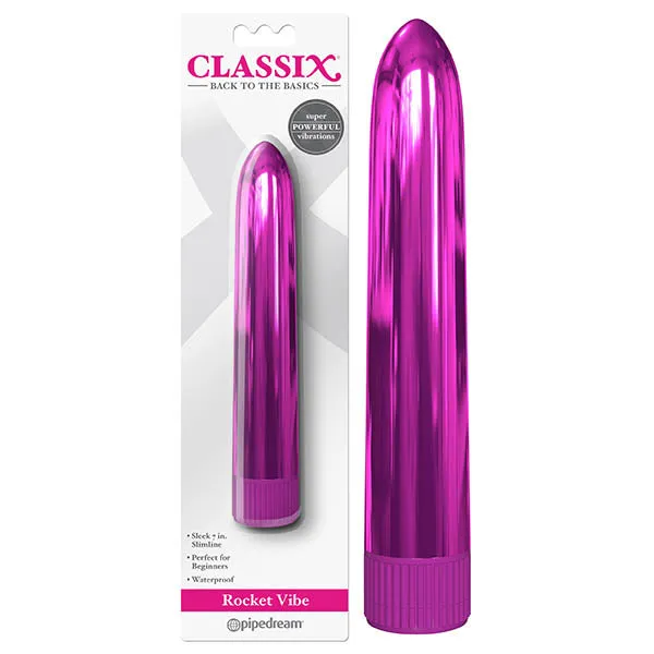 Vibrators Pipedream Classix Rocket Vibe Metallic 178 cm 7 Vibrator