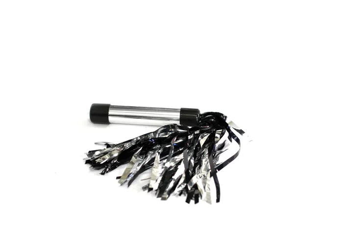 AS Mylar Flogger BlackSilver Vibrators