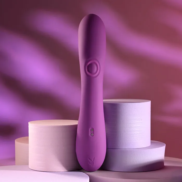 Playboy Pleasure Female Sex Toys Playboy Pleasure BUSY BUNNY 226 cm USB Rechargeable Rabbit Vibrator with Tapping Shaft Playboy Pleasure Female Sex Toys Playboy Pleasure BUSY BUNNY 226 cm USB Rechargeable Rabbit Vibrator with Tapping Shaft