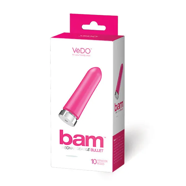 Vedo Bam Rechargeable Bullet Foxy Pink Vedo Vibrators