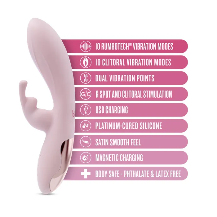 Vibrators Blush Novelties Blush Morgan 197 cm USB Rechargeable Rabbit Vibrator Vibrators Blush Novelties Blush Morgan 197 cm USB Rechargeable Rabbit Vibrator