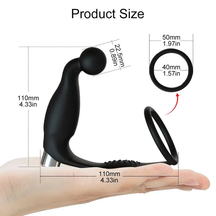 Levett Dolphin Vibrating Prostate Massager with Cock Ring for Male Male Sex Toys