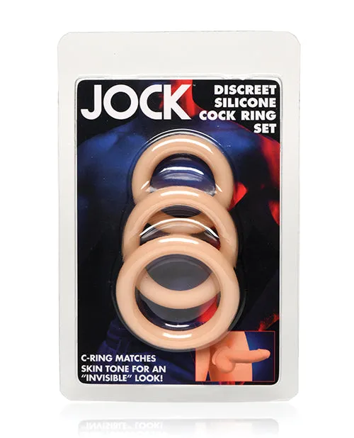Curve Toys Jock Silicone Cock Ring Set of 3 XR Brands Male Sex Toys
