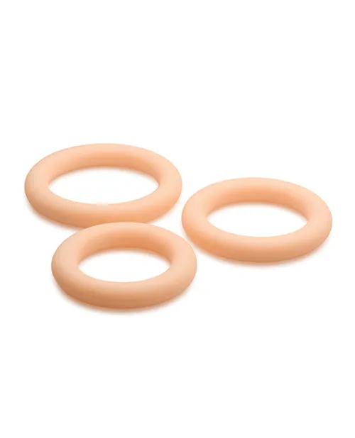 Curve Toys Jock Silicone Cock Ring Set of 3 XR Brands Male Sex Toys