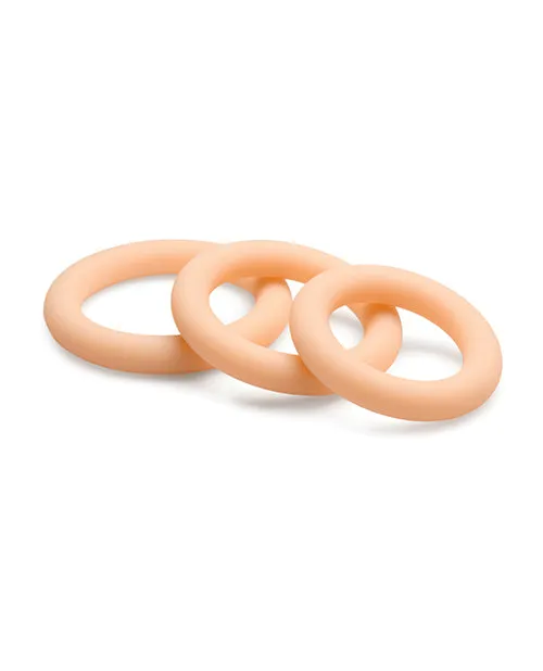 Curve Toys Jock Silicone Cock Ring Set of 3 XR Brands Male Sex Toys