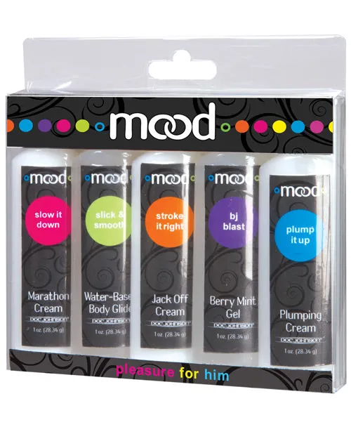 Doc Johnson Vibrators Mood Lube Pleasure Asst Pack Of 5