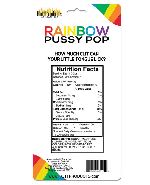 Hott Products Rainbow Pussy Pops Female Sex Toys