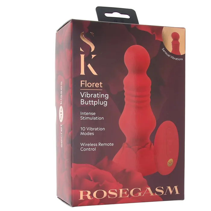 Anal XGen Secret Kisses Floret Vibrating Butt Plug