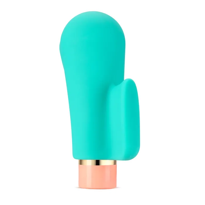 Aria By Blush Sensual AF Finger Fin Teal Silicone Vibrator with Powerful RumboTech Technology Blush Vibrators