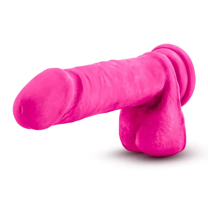 Blush Dildos Au Naturel Bold By Blush Hero Realistic Pink 8Inch Long Dildo With Balls Suction Cup Base
