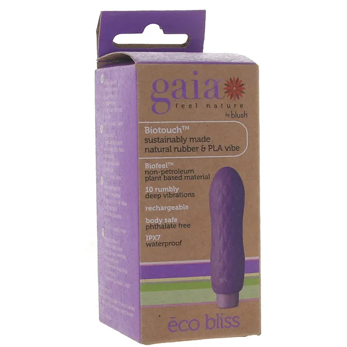 Blush Gaia Eco Bliss Silicone Bullet Vibe Female Sex Toys Blush Gaia Eco Bliss Silicone Bullet Vibe Female Sex Toys