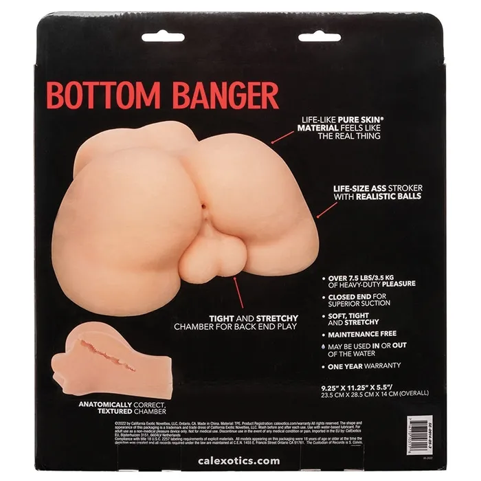 CAL EXOTICS Male Sex Toys Stroke It Bottom BangerIvory