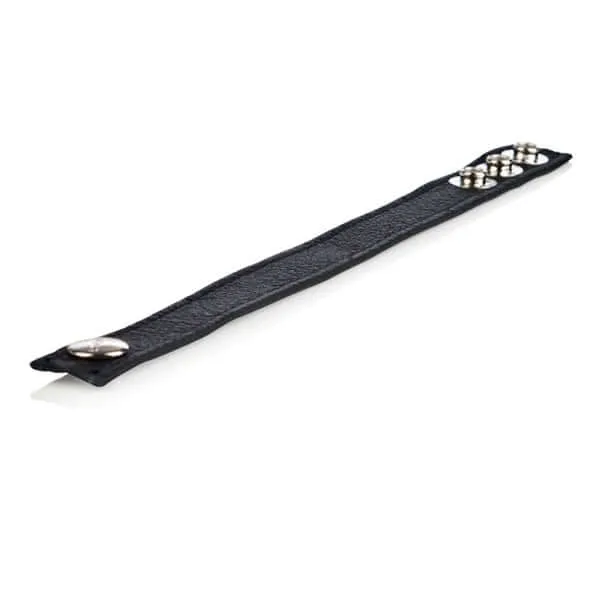 California Exotic Novelties Anal COLT Adjustable 3Snap Leather CB Strap Black