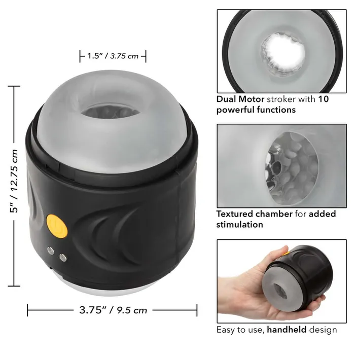 California Exotic Novelties Male Sex Toys Boundless Dual Motor Stroker Male Masturbator
