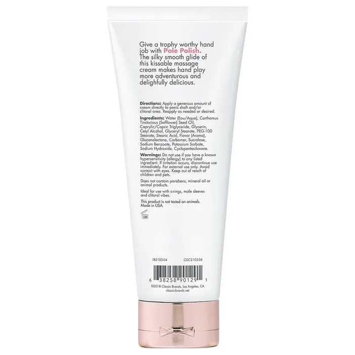 CG Pole Polish Kissable Massage CreamNot So Vanilla 4oz CLASSIC BRANDS Couples