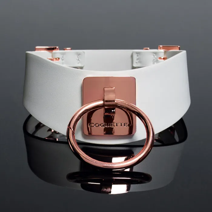 COQUETTEVegan Leather Collar White COQUETTE Restraints COQUETTEVegan Leather Collar White COQUETTE Restraints
