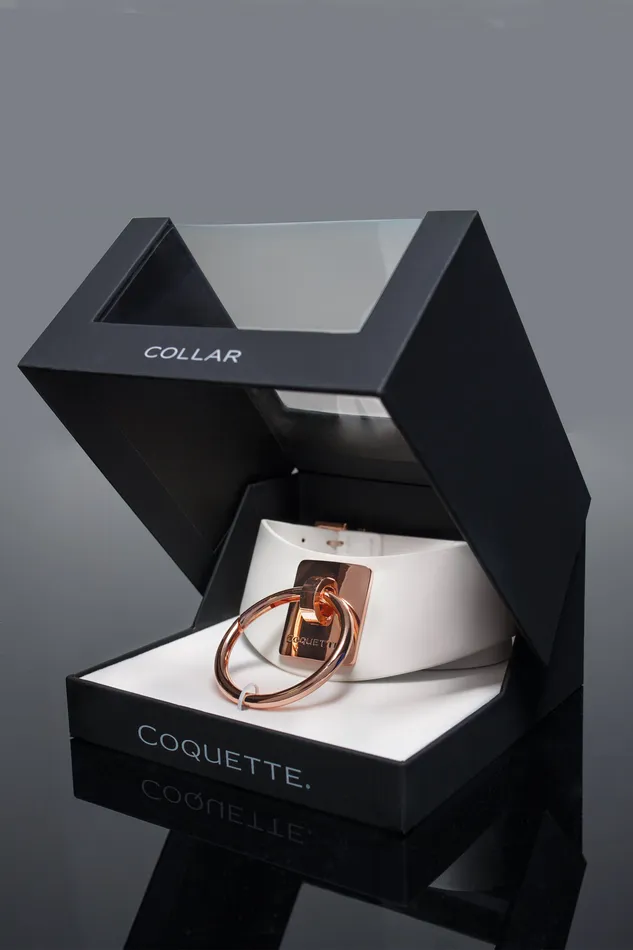 COQUETTEVegan Leather Collar White COQUETTE Restraints COQUETTEVegan Leather Collar White COQUETTE Restraints