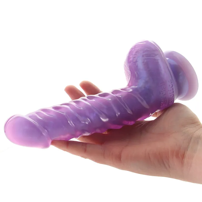 Dildos Crystal Cote Dildo in Purple CalExotics Dildos Crystal Cote Dildo in Purple CalExotics
