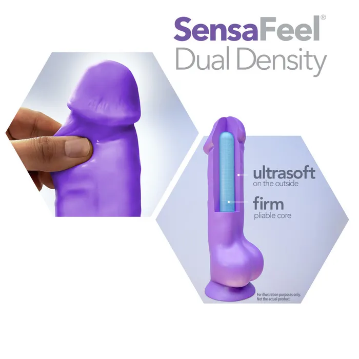 Dildos Neo By Blush Realistic Neon Pink 9Inch Long Dildo With Balls Suction Cup Base Blush