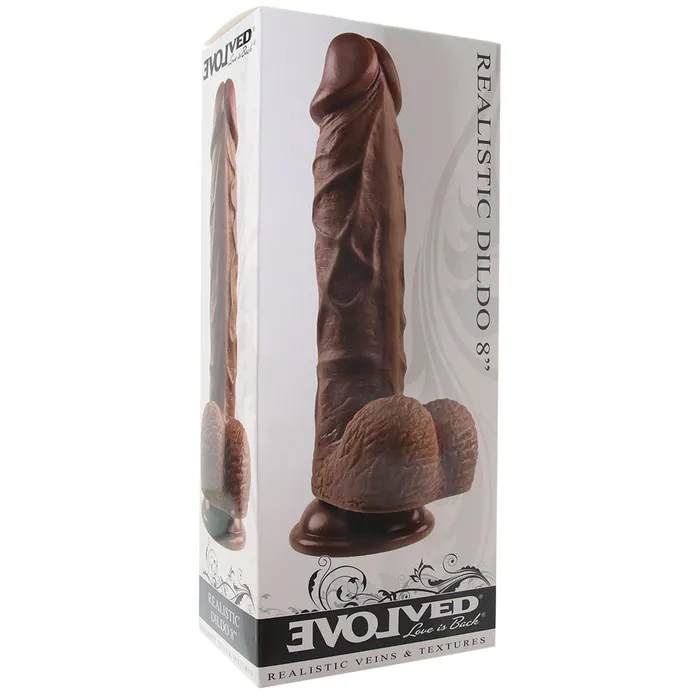 Evolved Novelties Realistic 8 Inch Dildo in Dark Dildos Evolved Novelties Realistic 8 Inch Dildo in Dark Dildos
