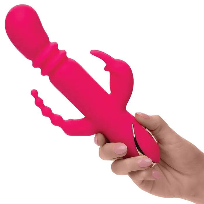 Jack Rabbit Signature Heated Silicone Triple Fantasy Rabbit CAL EXOTICS Female Sex Toys