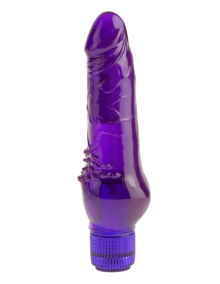 Juicy Jewels Orchid Ecstasy Realistic Vibrating Dildo Purple Waterproof MultiSpeed Pipedream Products Vibrators