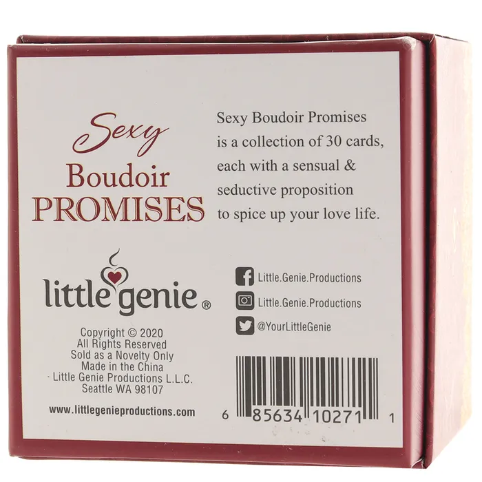 Little Genie Vibrators Sexy Boudoir Promises Cards Little Genie Vibrators Sexy Boudoir Promises Cards
