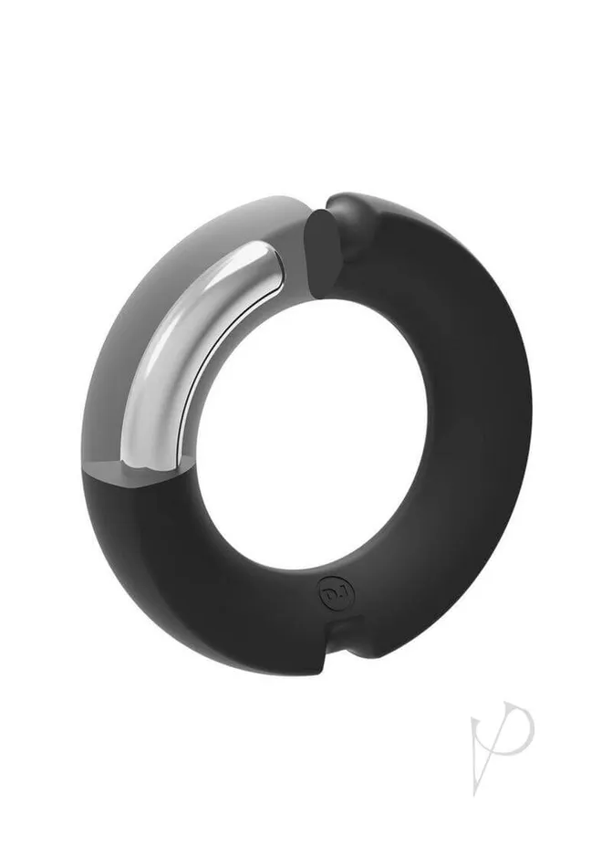 Male Sex Toys Doc Johnson Enterprises Merci Silicone Metal Cock Ring 35mm Ultimate Pleasure and Comfort