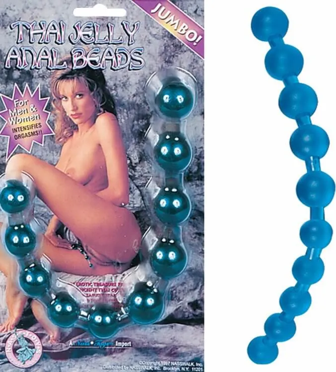 Nasstoys Anal Thai Anal Beads Jumbo Blue