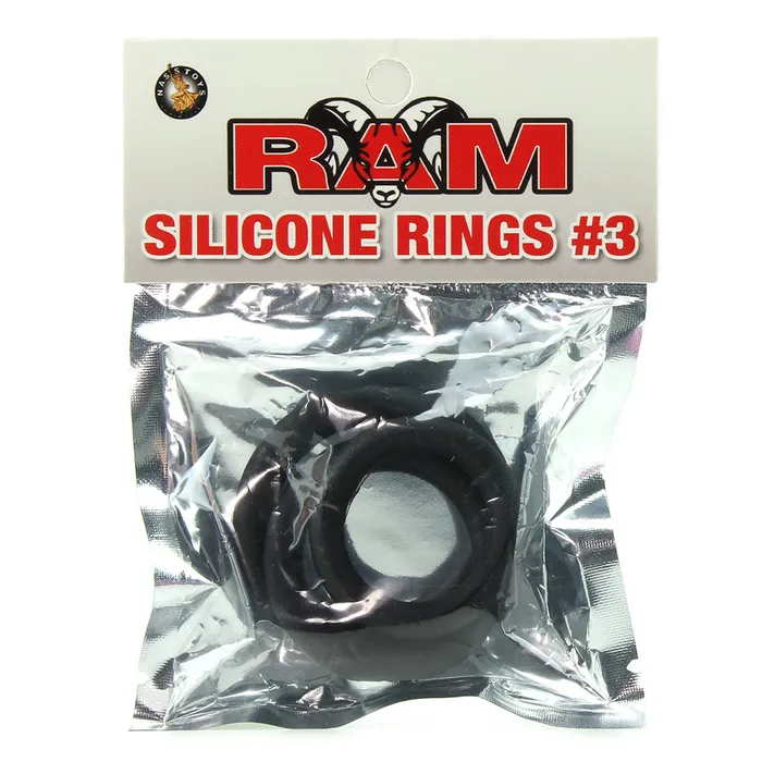 Nasstoys Dildos Ram Silicone Cock Rings 3 in Black