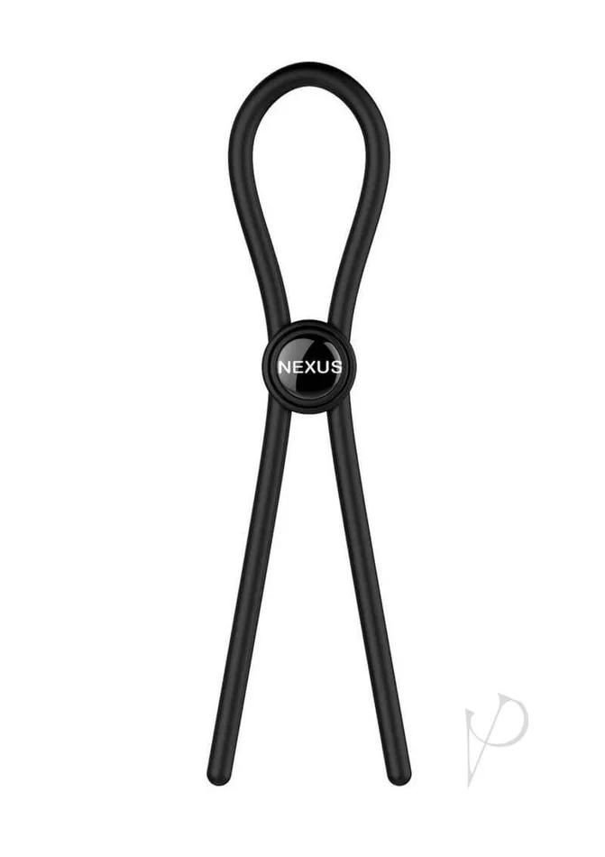 Nexus Male Sex Toys Forge Single Lasso Cock Ring Black