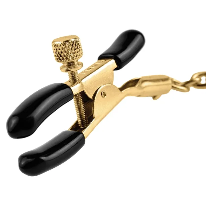 PIPEDREAM Female Sex Toys Fetish Fantasy Gold Chain Nipple Clamps
