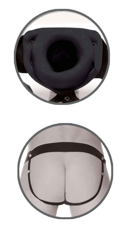 Pipedream Products Female Sex Toys Fetish Fantasy Series Limited Edition Hollow Strap On Black
