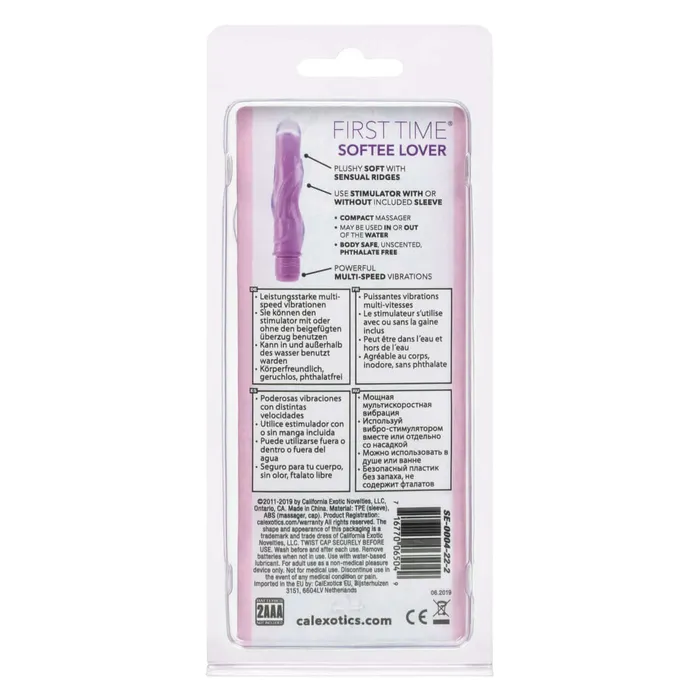 Vibrators First Time Softee Lover Purple Vibrator Compact and Powerful Pleasure Toy California Exotic Novelties